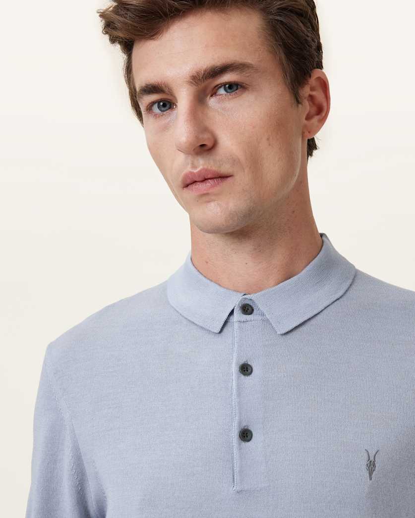 Mode Merino Short Sleeve Ramskull Polo Shirt