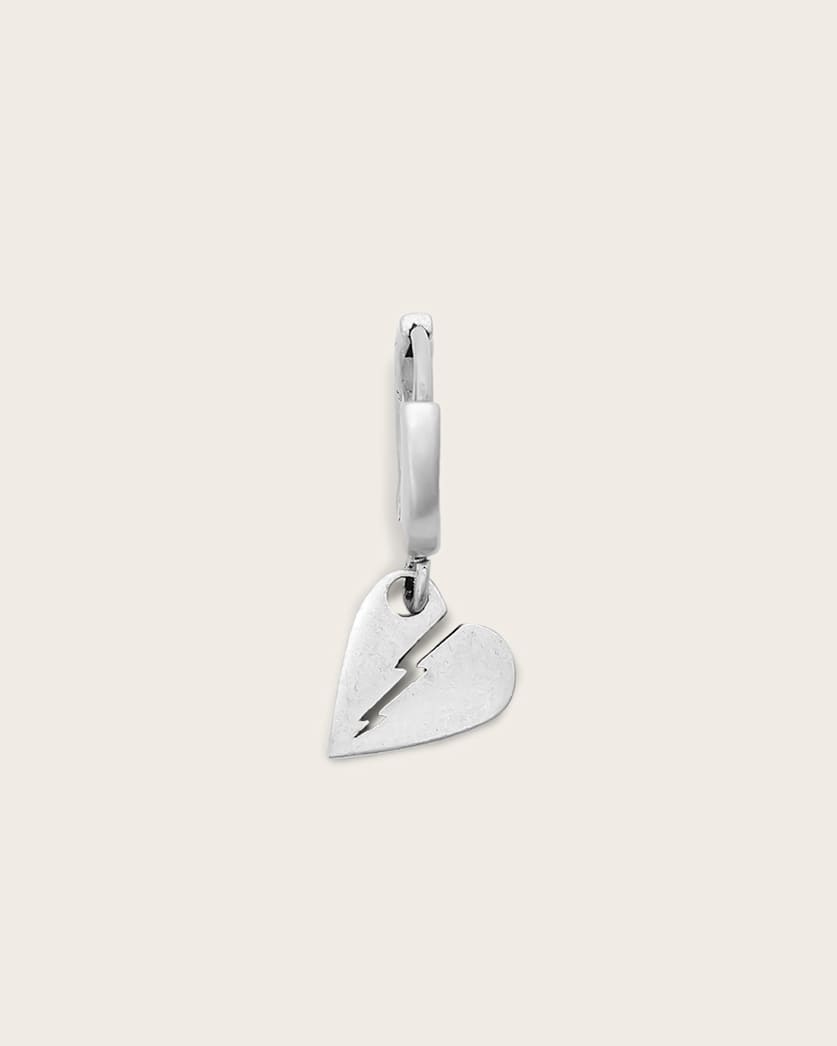 Split Heart Hoop Earring
