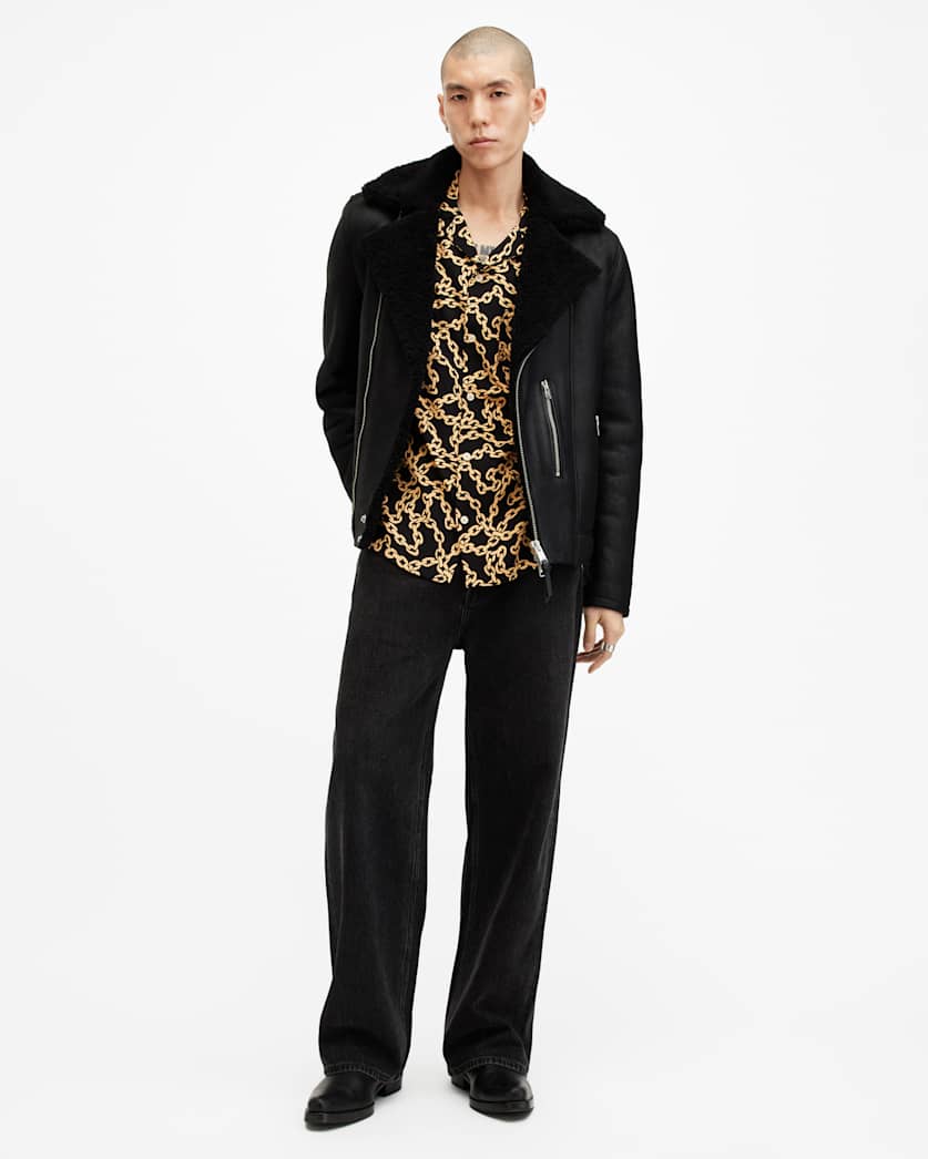 Links Printed Relaxed Fit Shirt