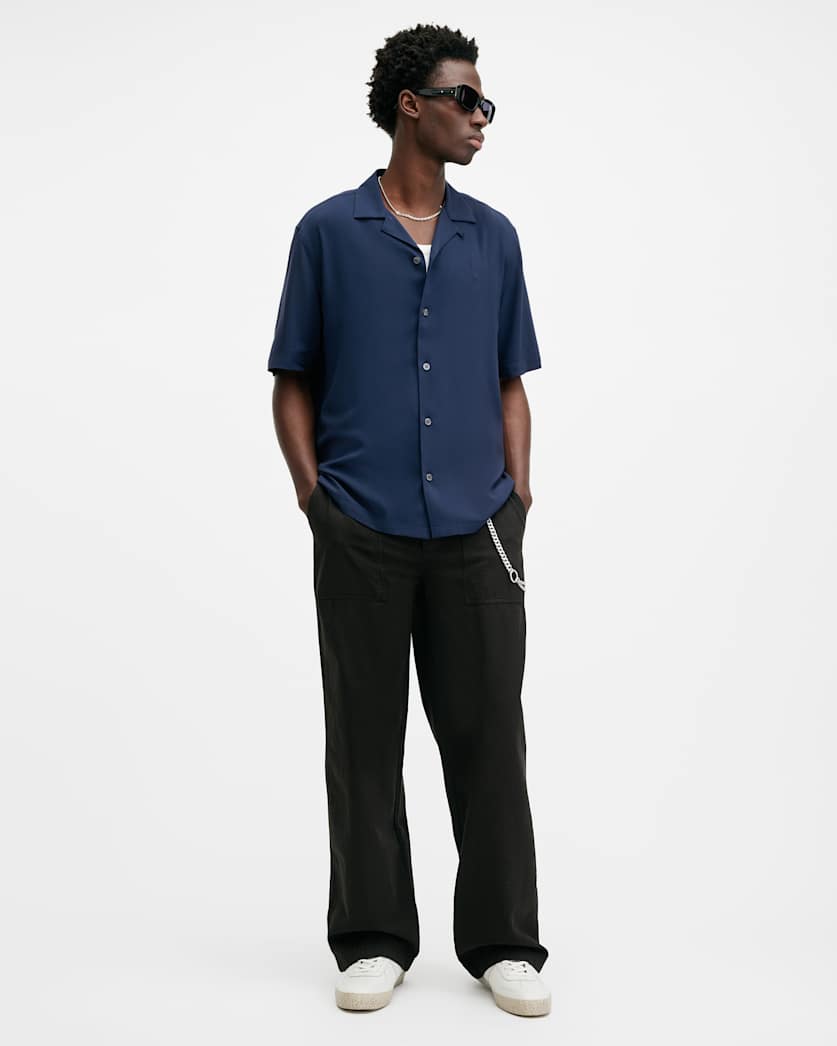 Venice Revere Collar Ramskull Shirt