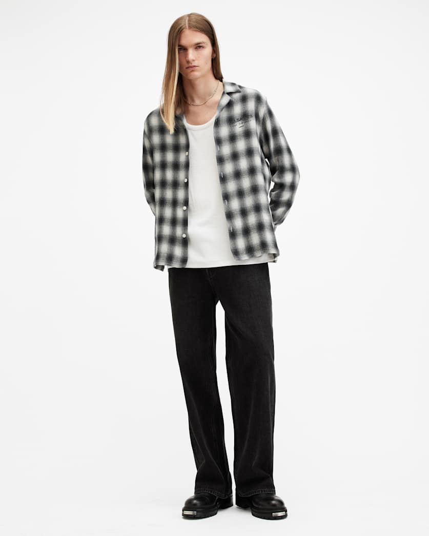 Underground Logo Check Long Sleeve Shirt