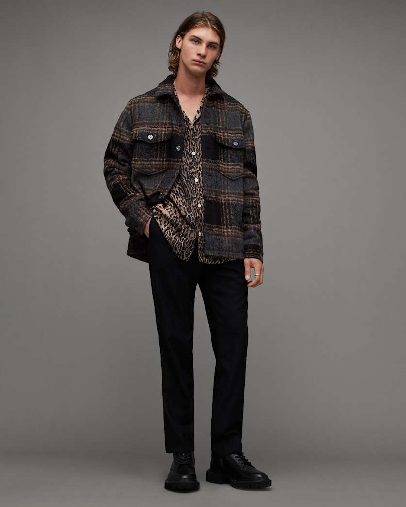 Fornax Checked Borg Lined Shirt Jacket