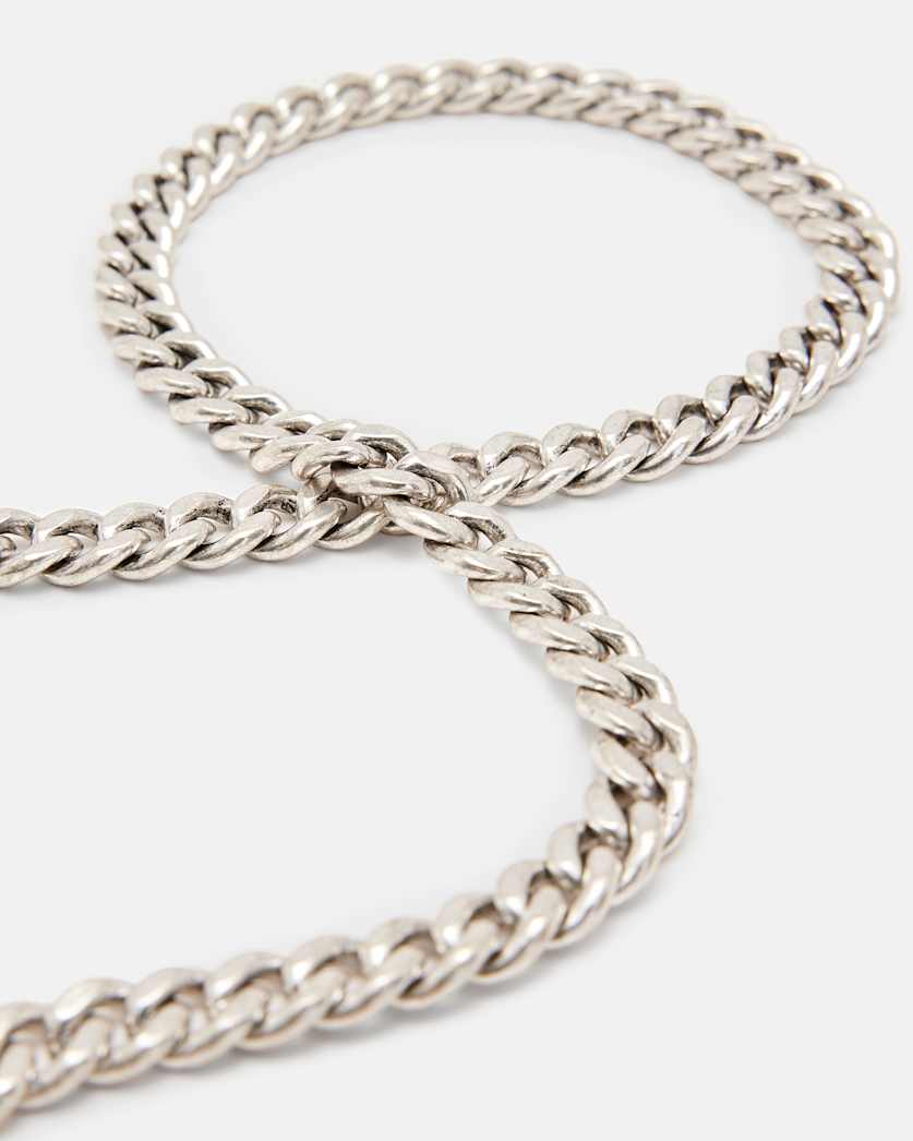 Carabiner Sterling Silver Curb Necklace