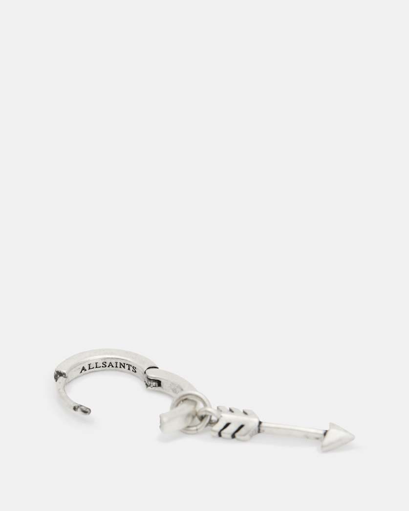 Arrow Sterling Silver Hoop Earring