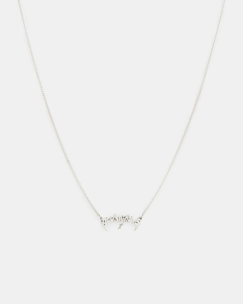 Phang Sterling Silver Logo Necklace