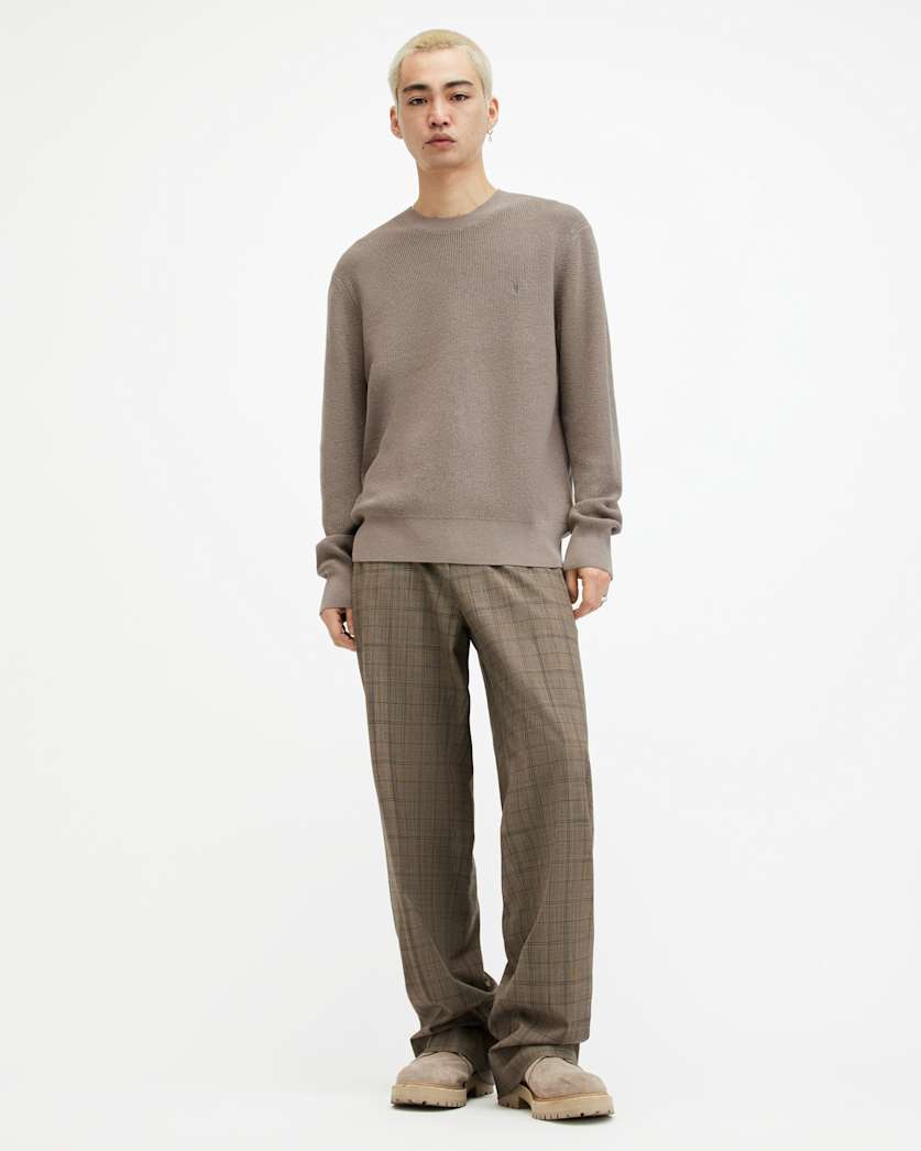Aspen Waffle Texture Crew Neck Jumper