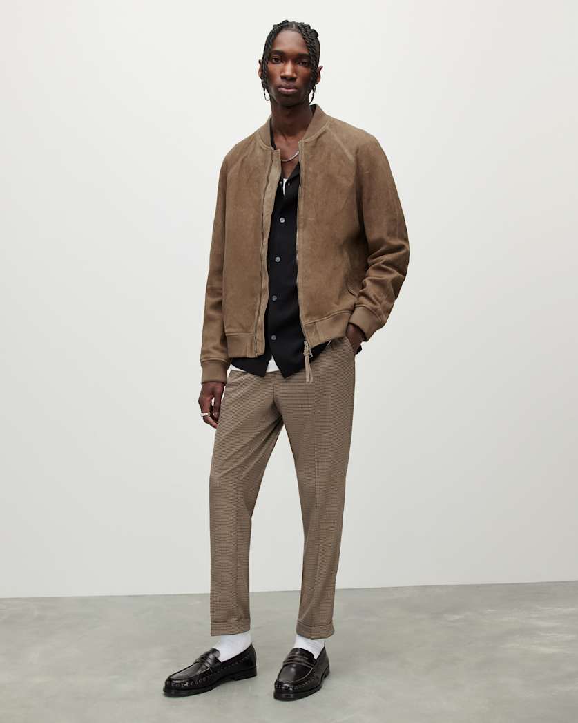 Dains Suede Bomber Jacket