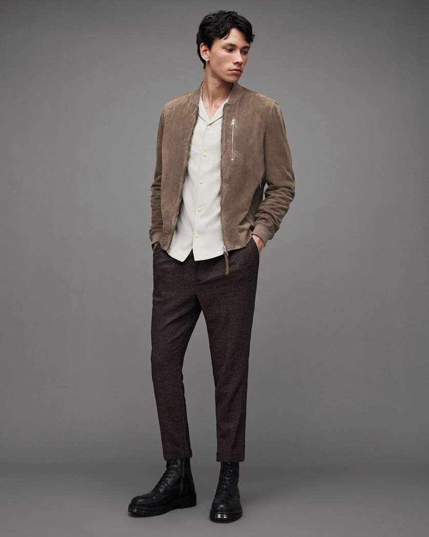 Kemble Suede Bomber Jacket