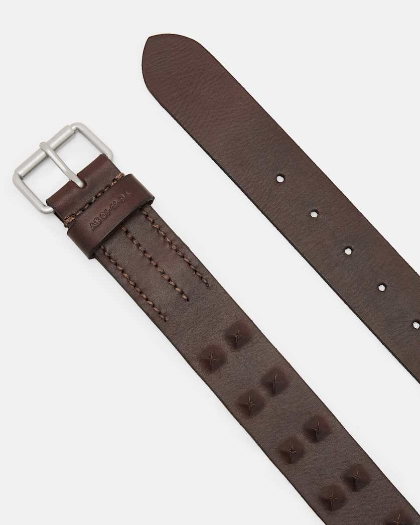 Harrison Covered Studded Leather Belt