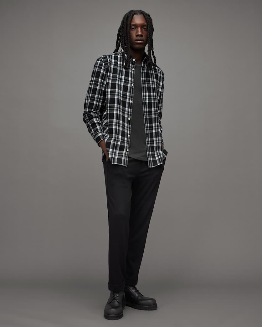Leulus Relaxed Fit Checked Flannel Shirt