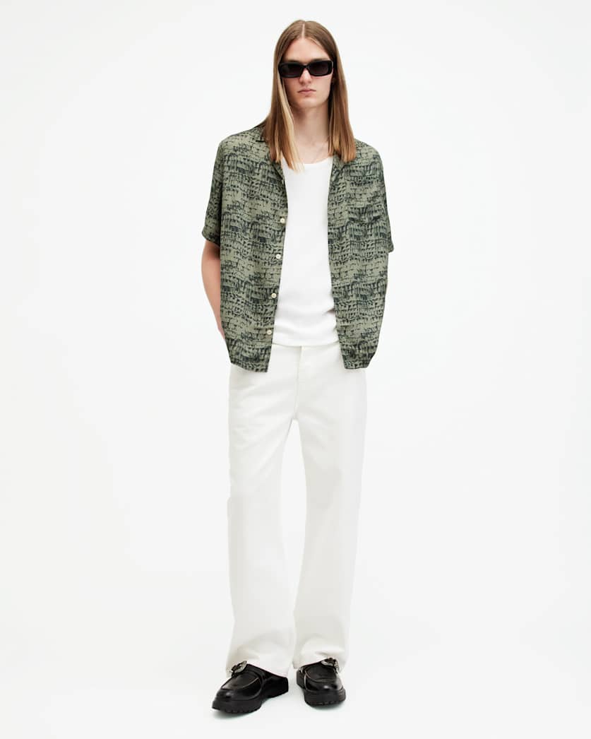 Liszt Texture Print Relaxed Fit Shirt