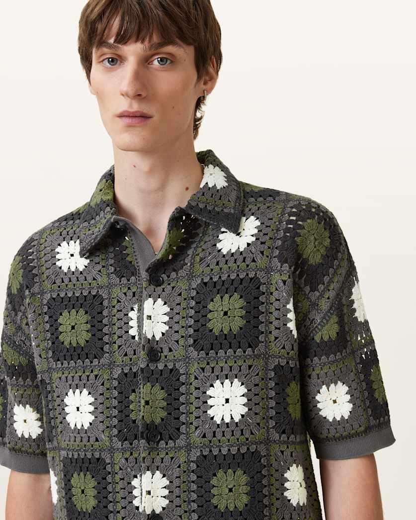 Mandon Crochet Knit Shirt