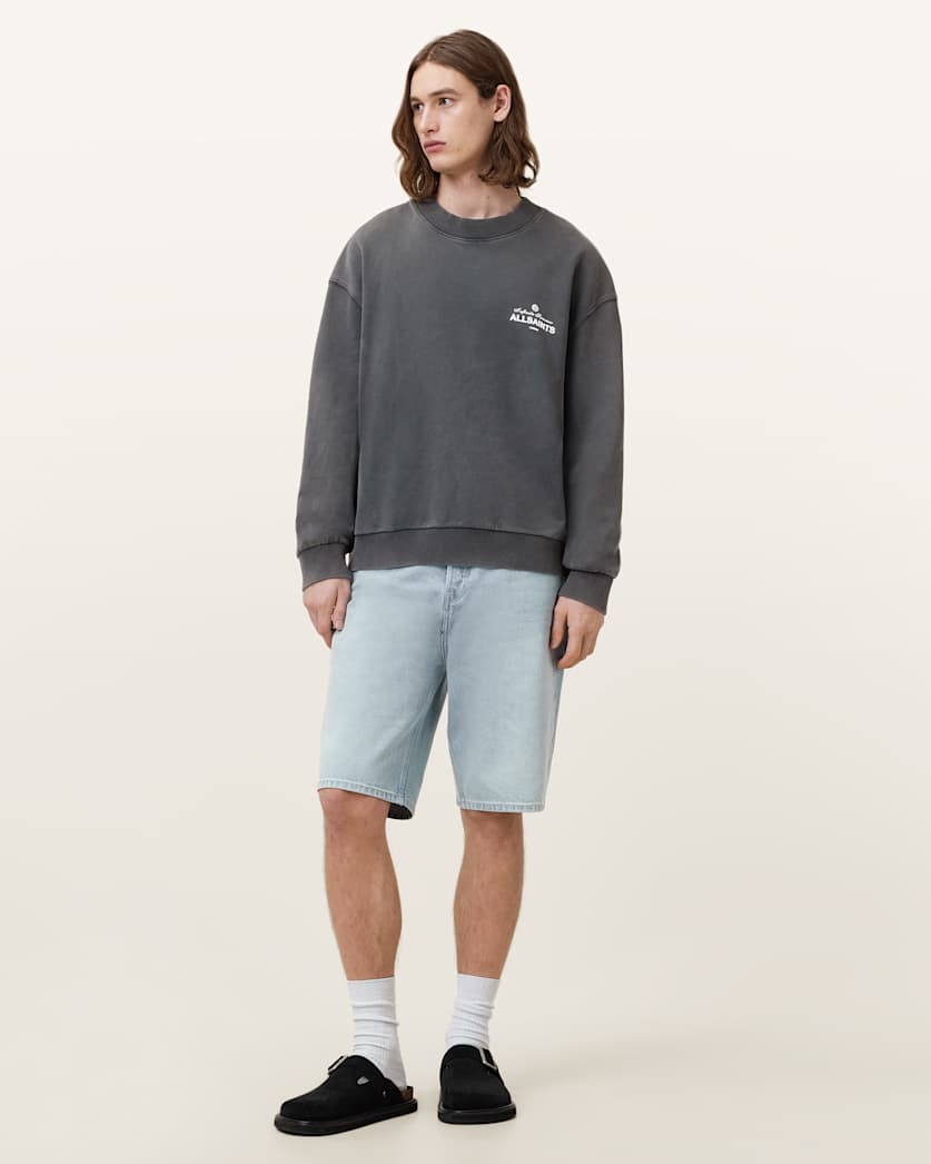 Soleil Crew Oversized Cropped Sweatshirt