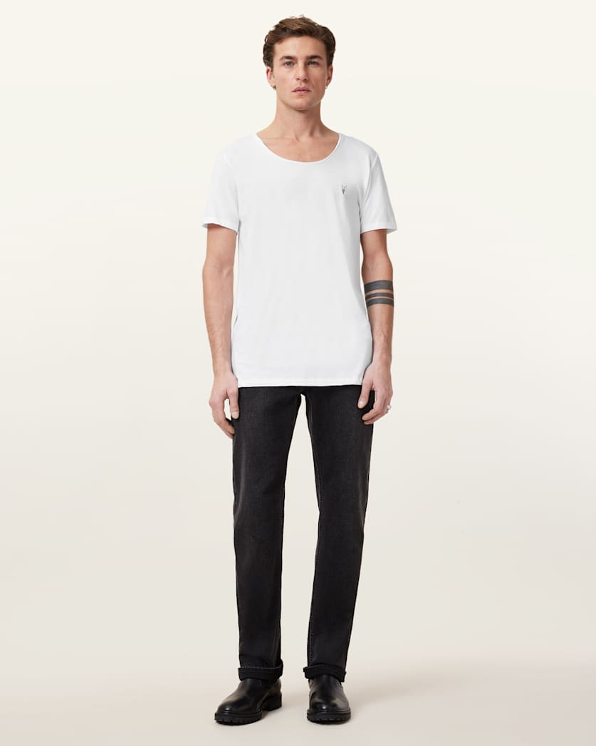 Faris Scoop Neck Slim Fit T-Shirt