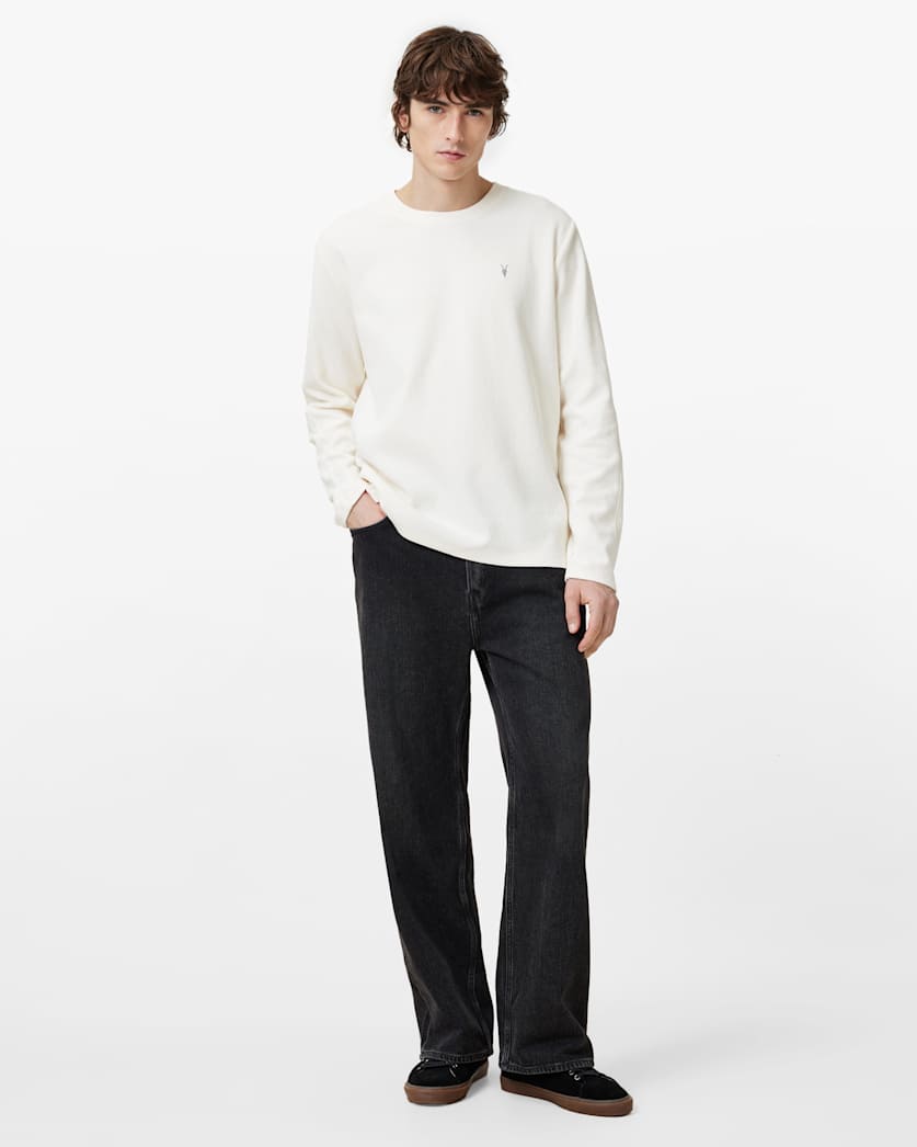 Rowe Long Sleeve Waffle Ramskull T-Shirt