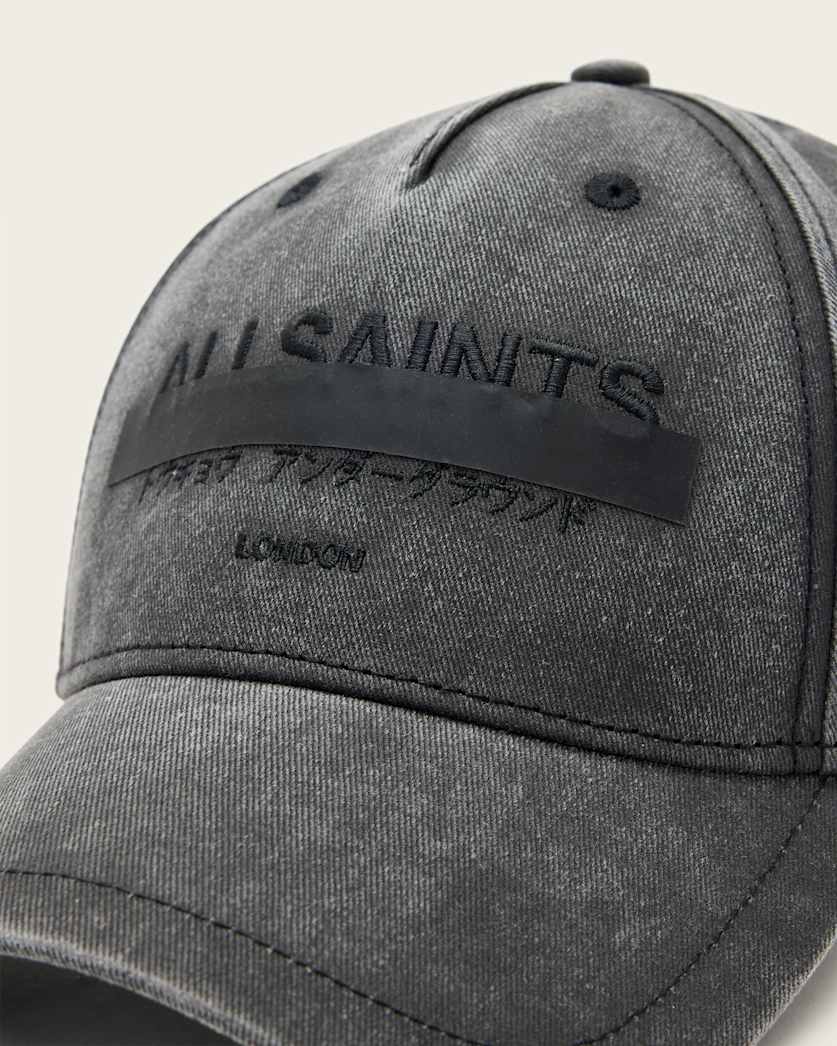 Redact Logo Print Baseball Cap