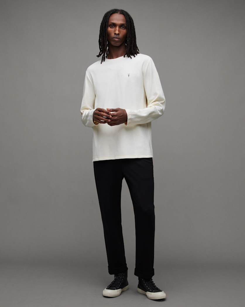 Rowe Long Sleeve Waffle Ramskull T-Shirt