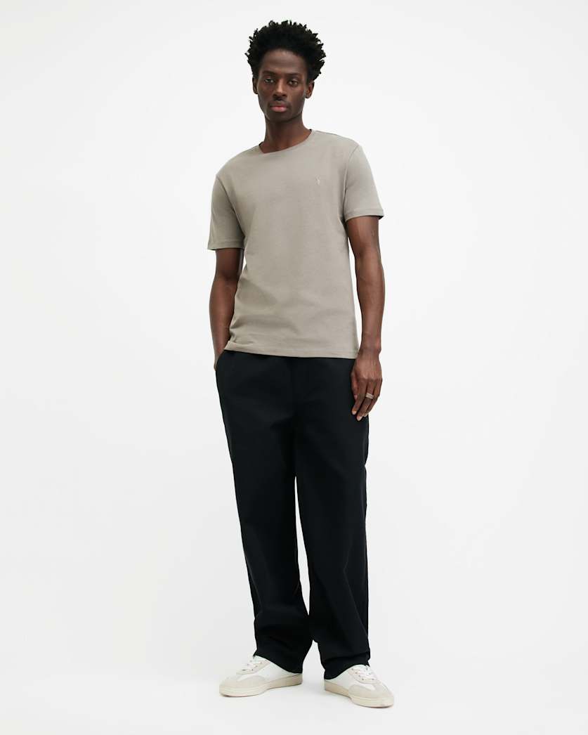 Brace Brushed Cotton Crew Neck T-Shirt