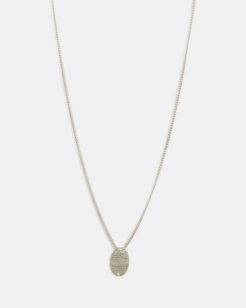 Adyn Sterling Silver Dog Tag Necklace
