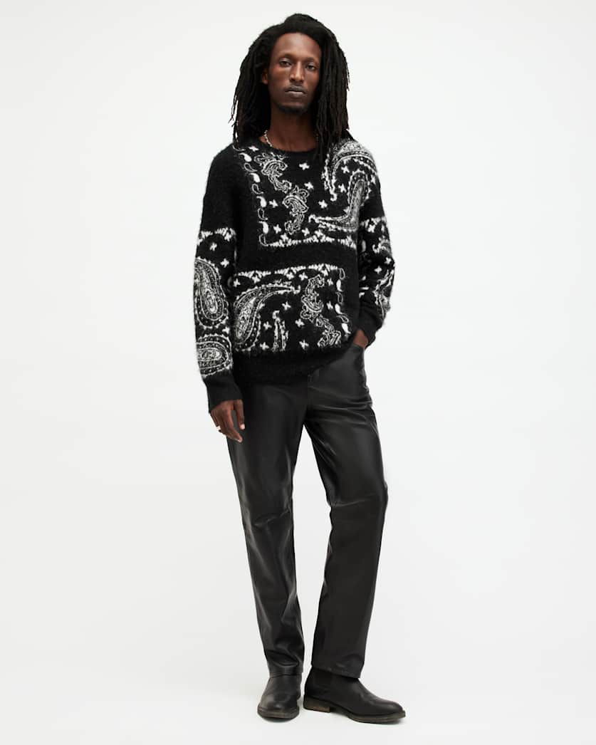 Bandana Paisley Jacquard Brushed Jumper