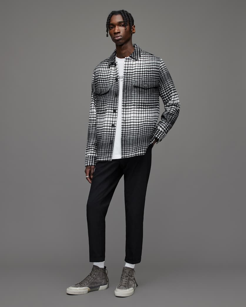 Tallis Slim Fit Cropped Tapered Trousers