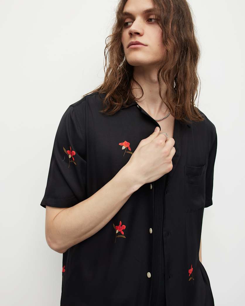 Eivissa Floral Print Relaxed Shirt