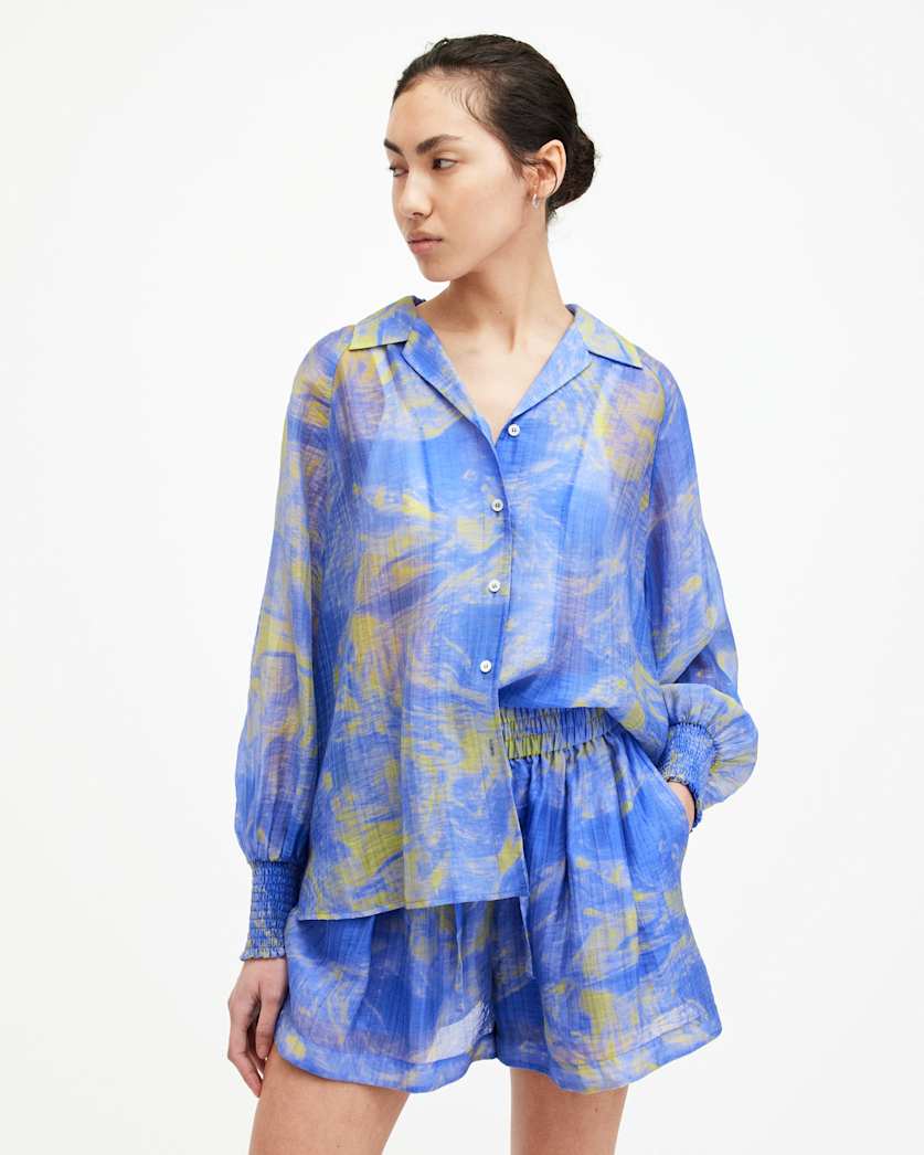 Isla Relaxed Fit Inspiral Print Shorts