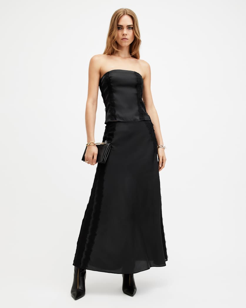Morgan Satin Bandeau Top