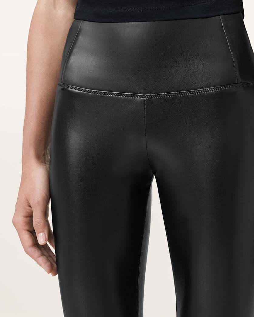 Cora High-Rise Faux Leggings
