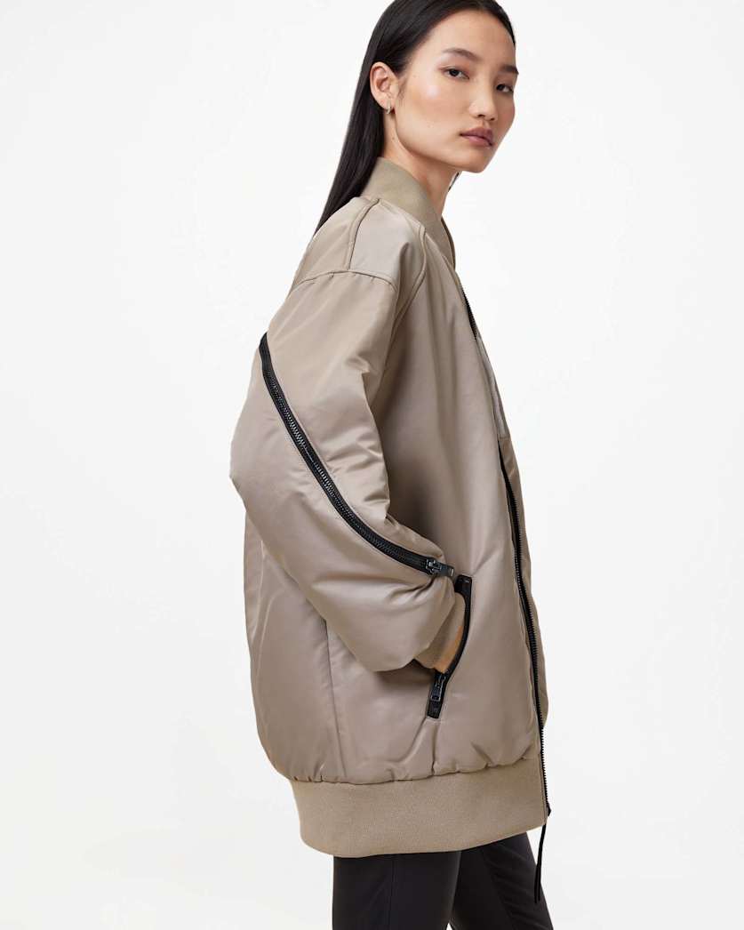 Hanaa Oversized Bomber Jacket