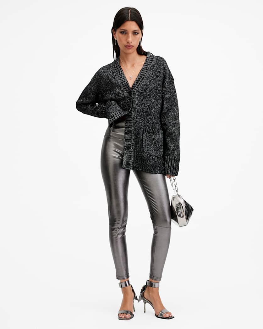 Cora High-Rise Leather Leggings