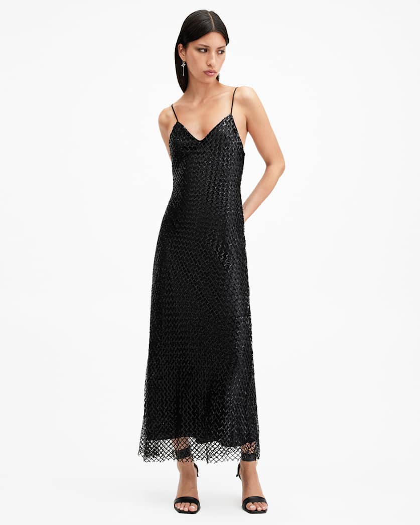 Chantelle Sequin Midi Slip Dress