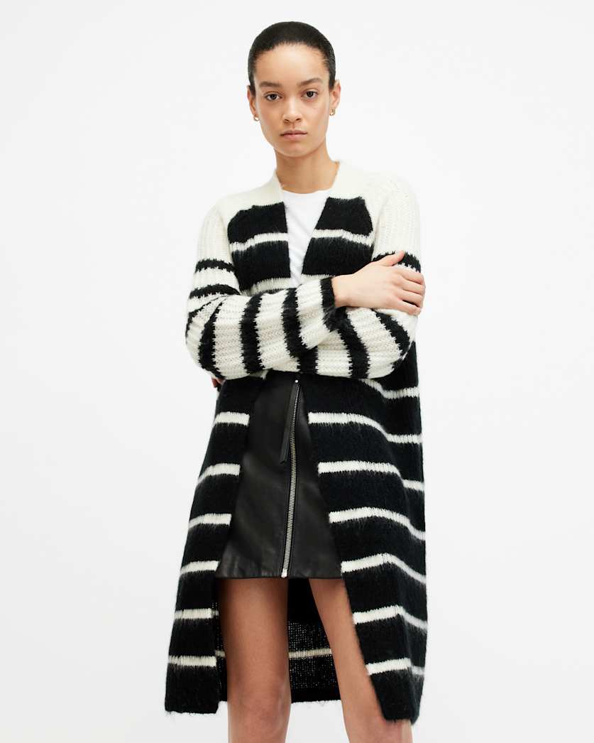 Lou Striped Relaxed Fit Cardigan