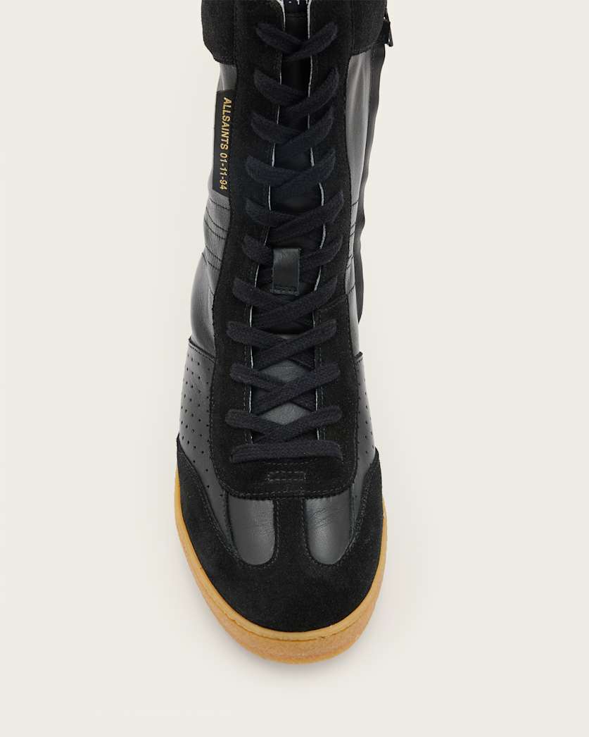 Louise Leather High Top Trainers