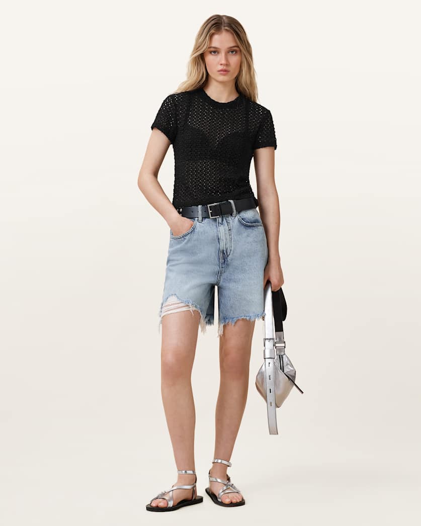Karma Crochet Stevie Slim Fit T-Shirt