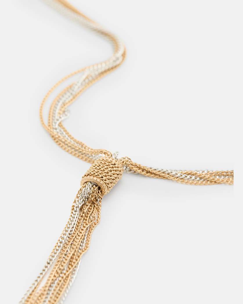 Fleur Two Tone Chain Necklace