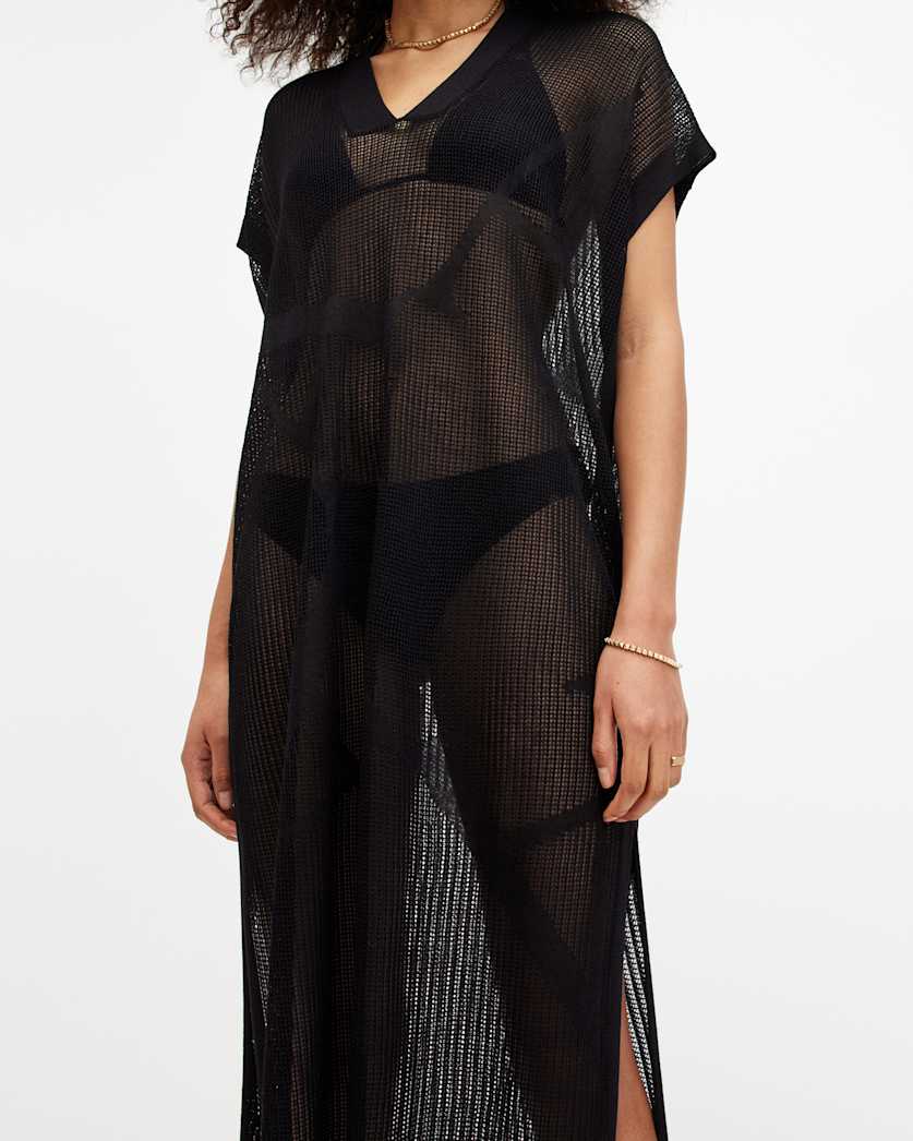 A Star Mesh Maxi Dress