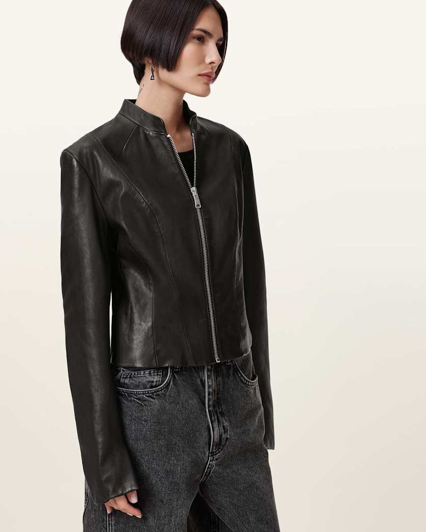 Sadler Slim Fit Leather Jacket
