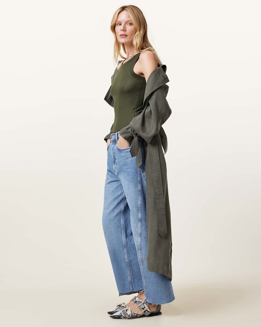 Rina Crew Neck Sleeveless Tank Top