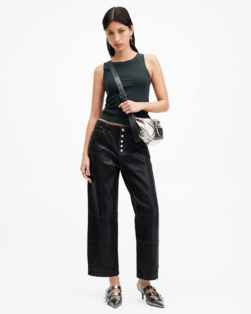 Rina Crew Neck Sleeveless Tank Top