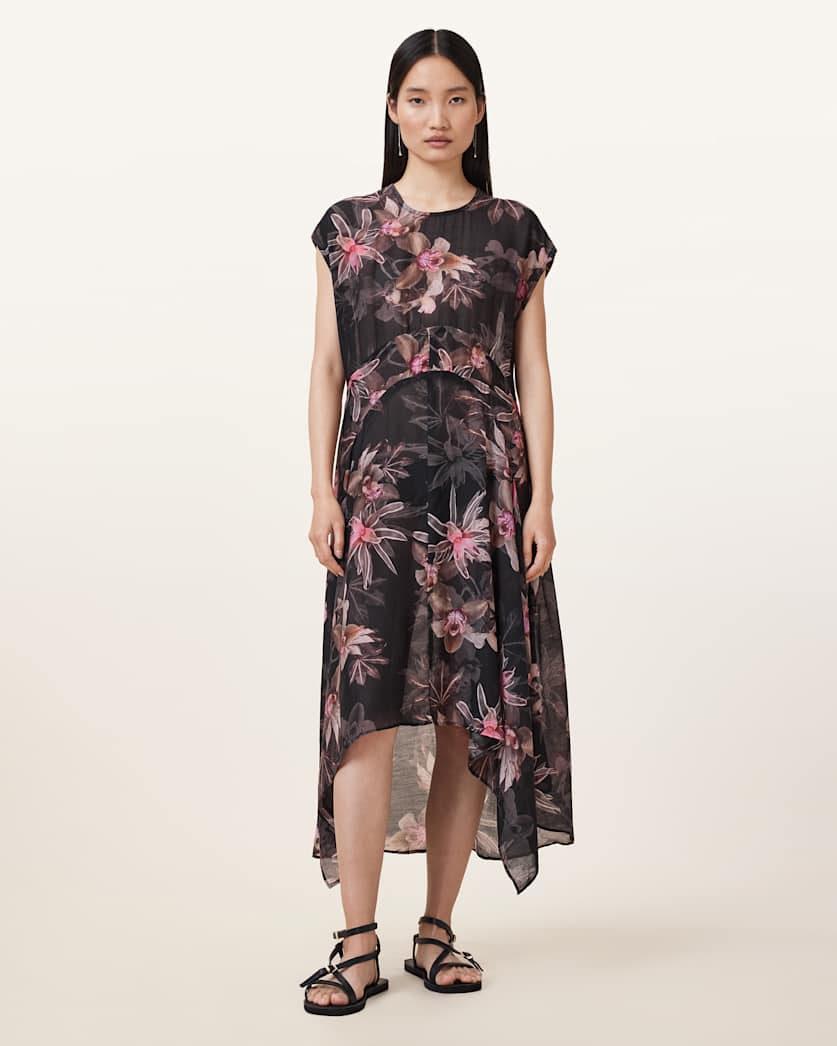 Arwen Floral Print Maxi Dress