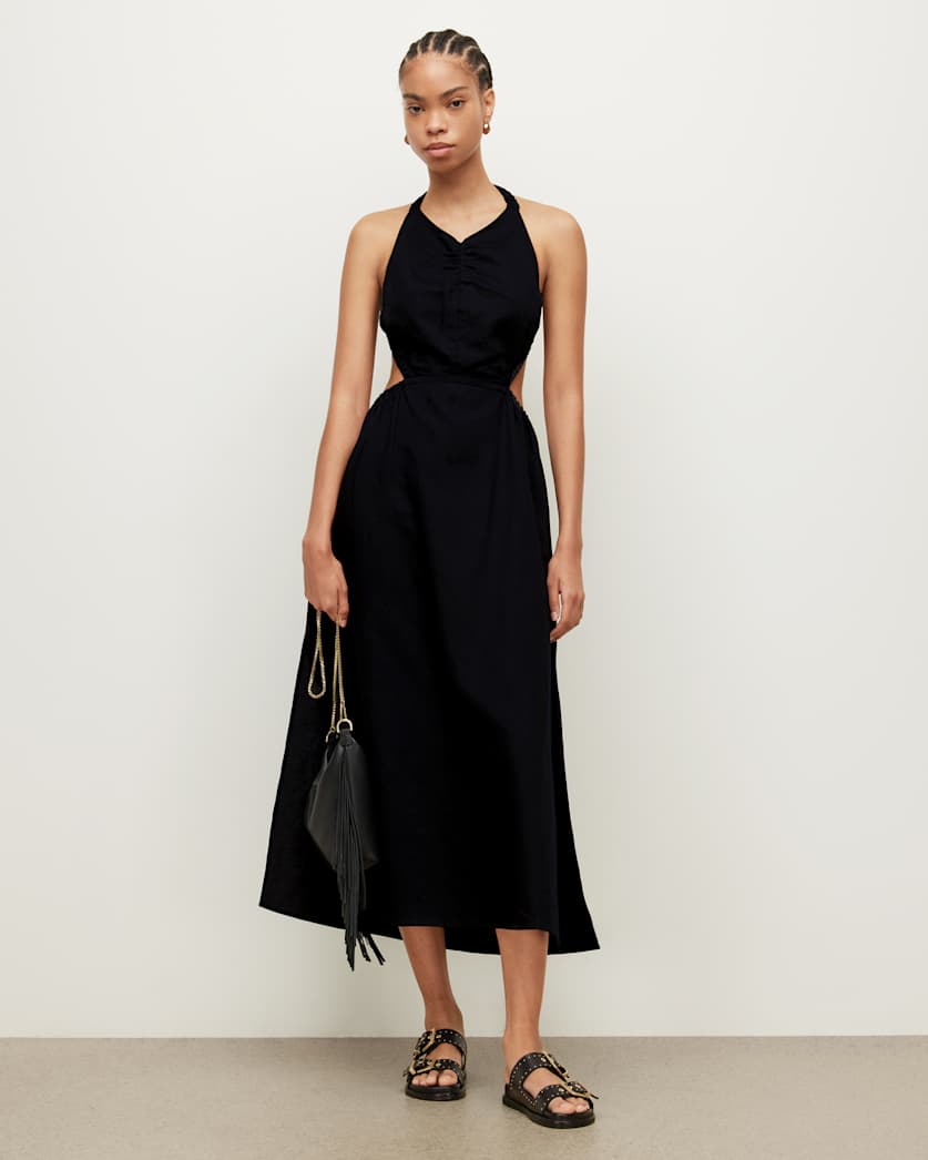 Ludo Linen Blend Maxi Dress