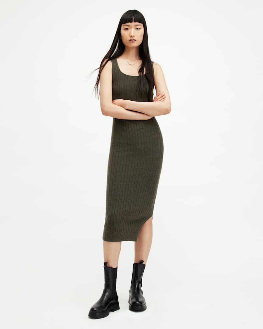 Margetta 2-In-1 Ribbed Midi Dress