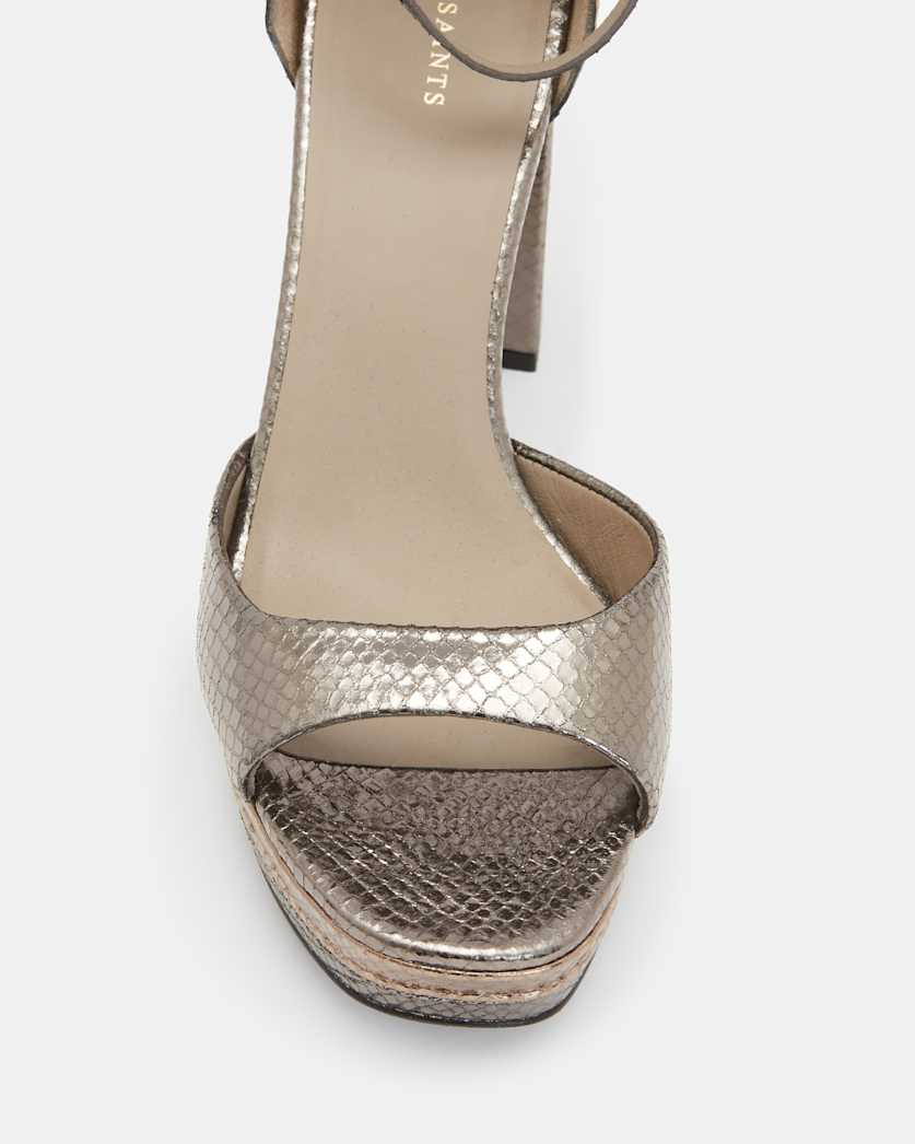 Tia Metallic Platform Heels