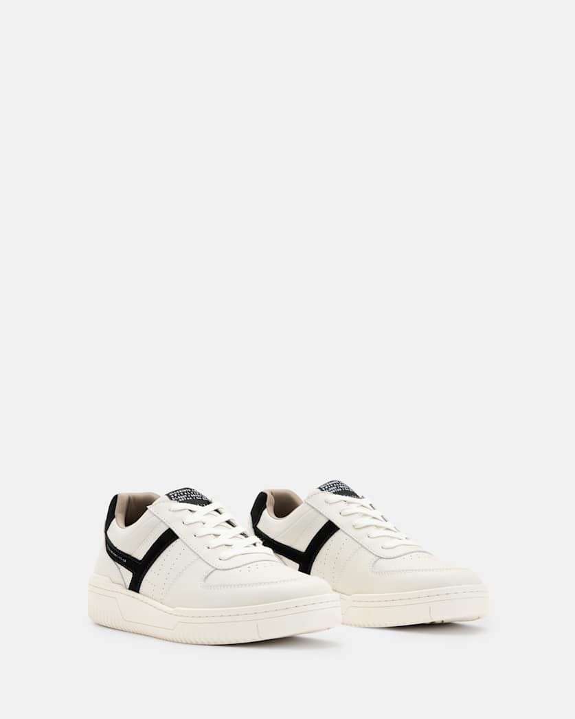 Vix Low Top Round Toe Leather Trainers