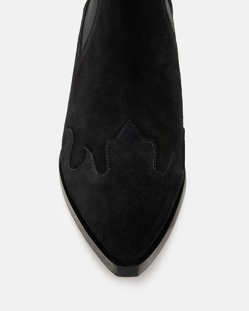 Dellaware Pointed Suede Western Boots