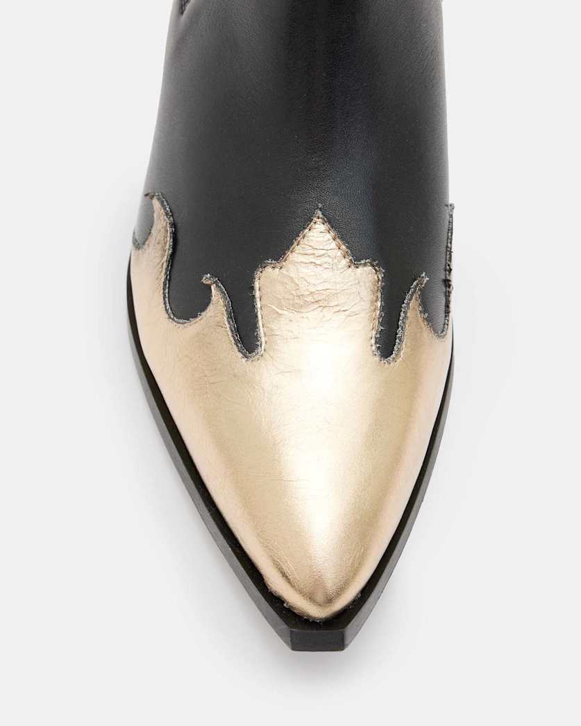 Dellaware Pointed Leather Western Boots