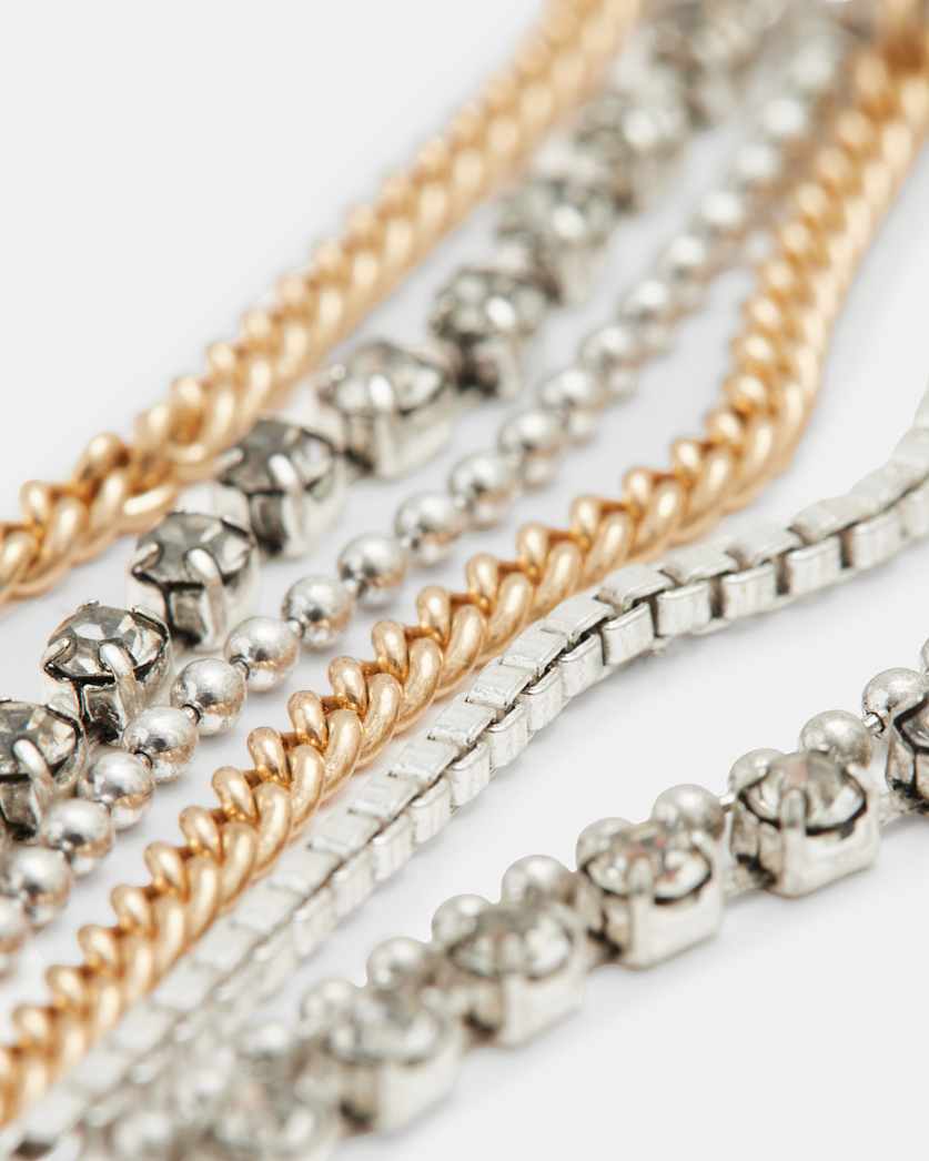 Farrah Mult-Tonal Chain Earrings