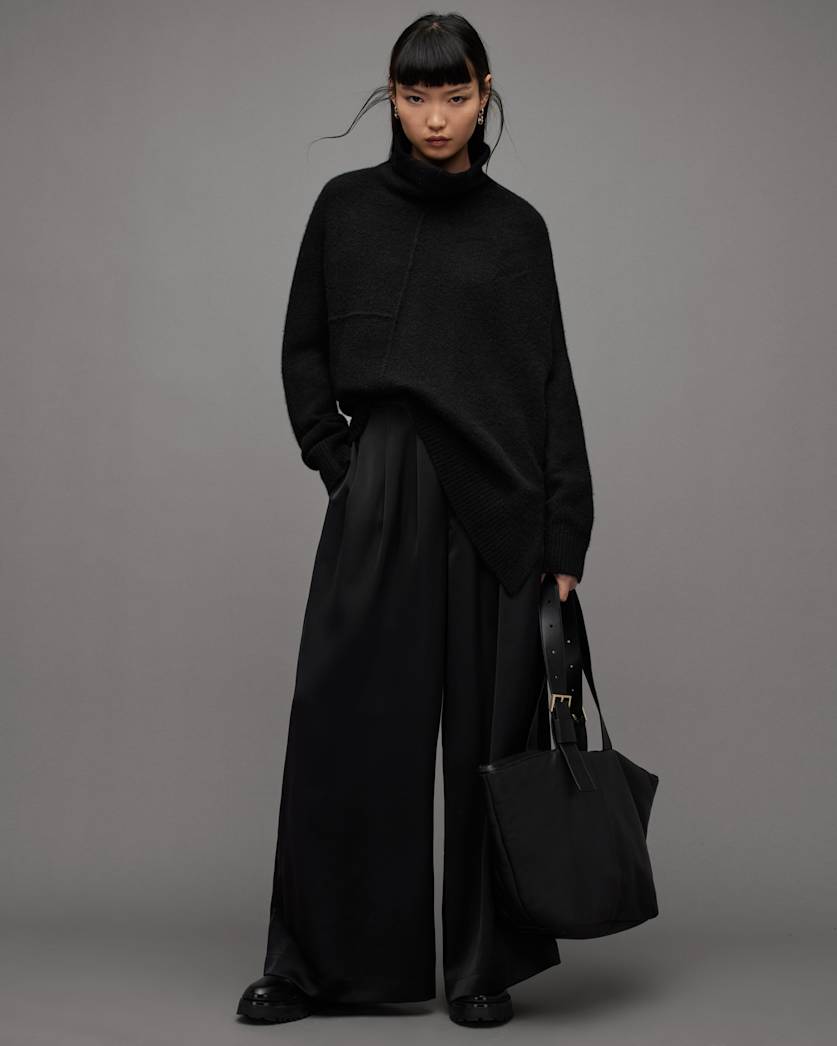 Lock Roll Neck Relaxed Fit Sweater