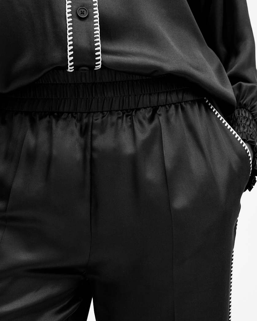 Charli Silk Blend Wide Leg Trousers